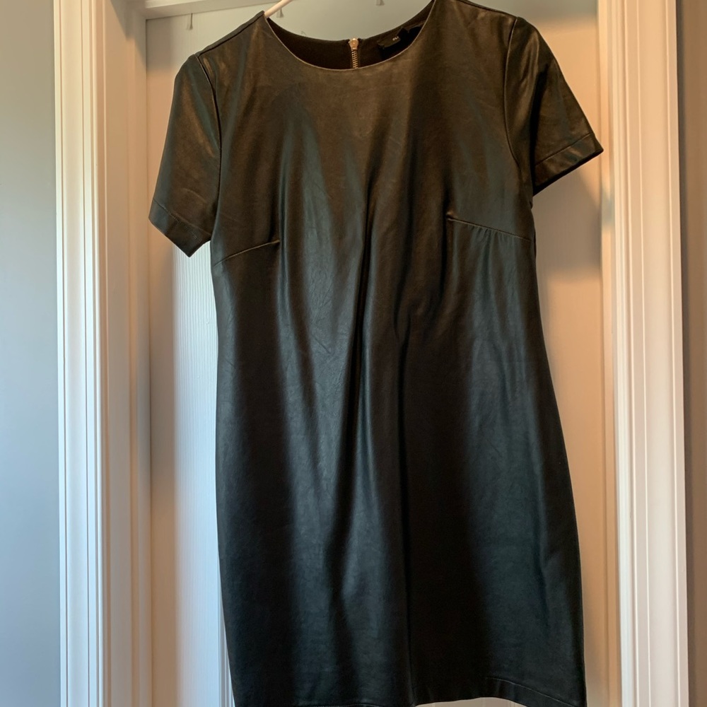 Pleather Mini Dress